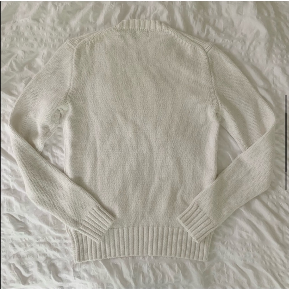 New Ralph Lauren American Flag White Sweater - Picture 5 of 13
